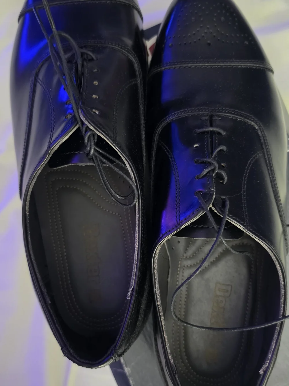 Dexter Black Cap-Toe Oxford Lace-Up Dress Shoes